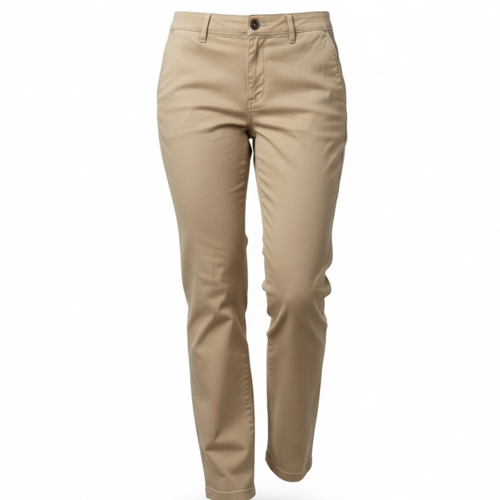 🆕 Amazon Essentials Women's Straight Leg Mid-Rise Stretch Twill Chino Pant 8